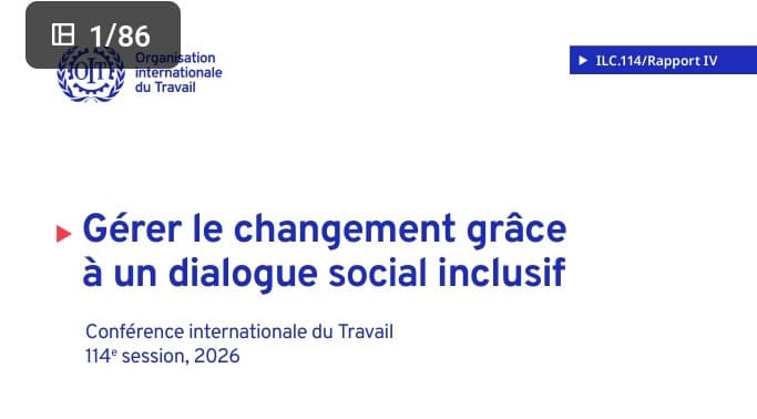 DISCUSSION RECENTE SUR LE DIALOGUE SOCIAL ET LE TRIPARTISME
